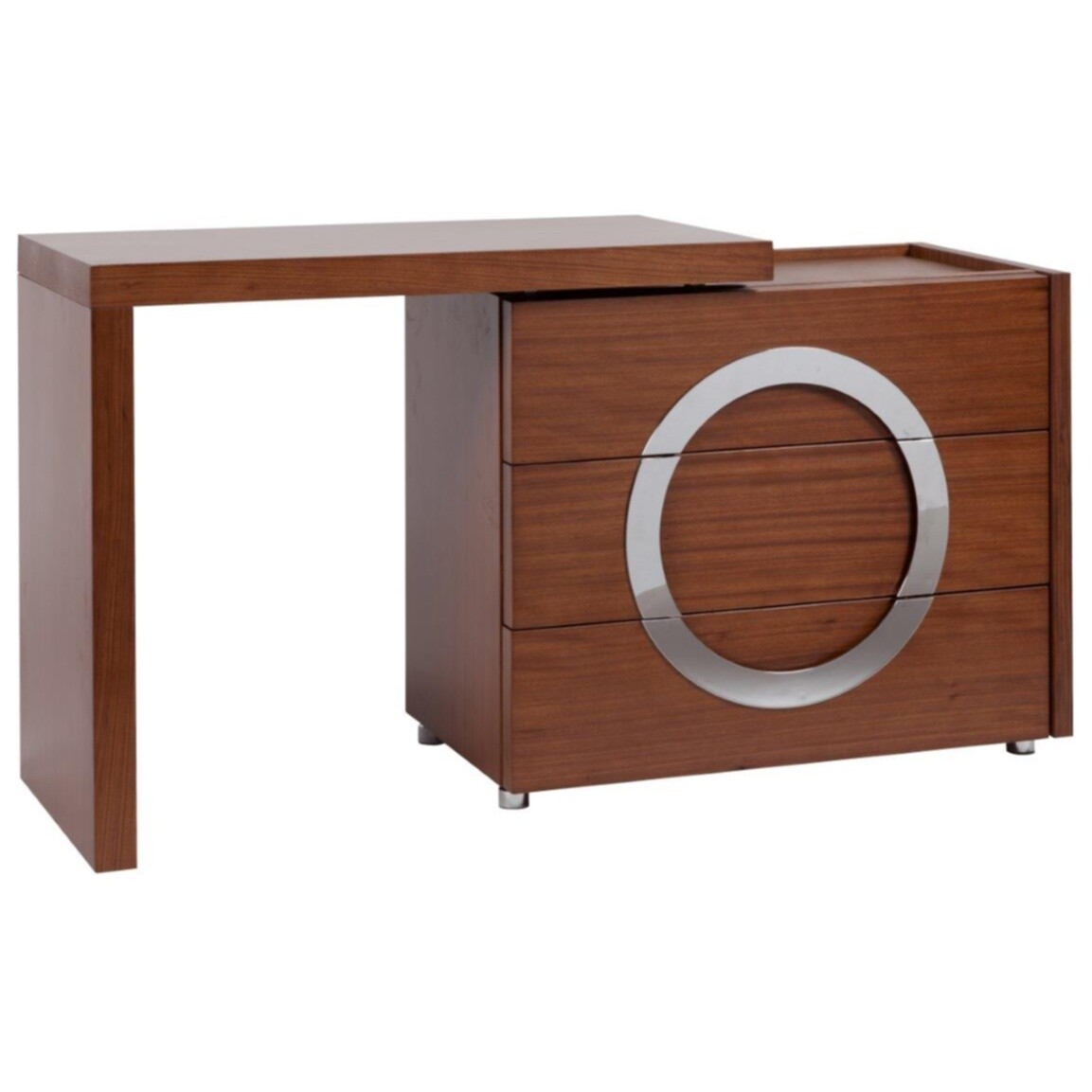 Туалетный столик деревянный с ящиками Towens Walnut