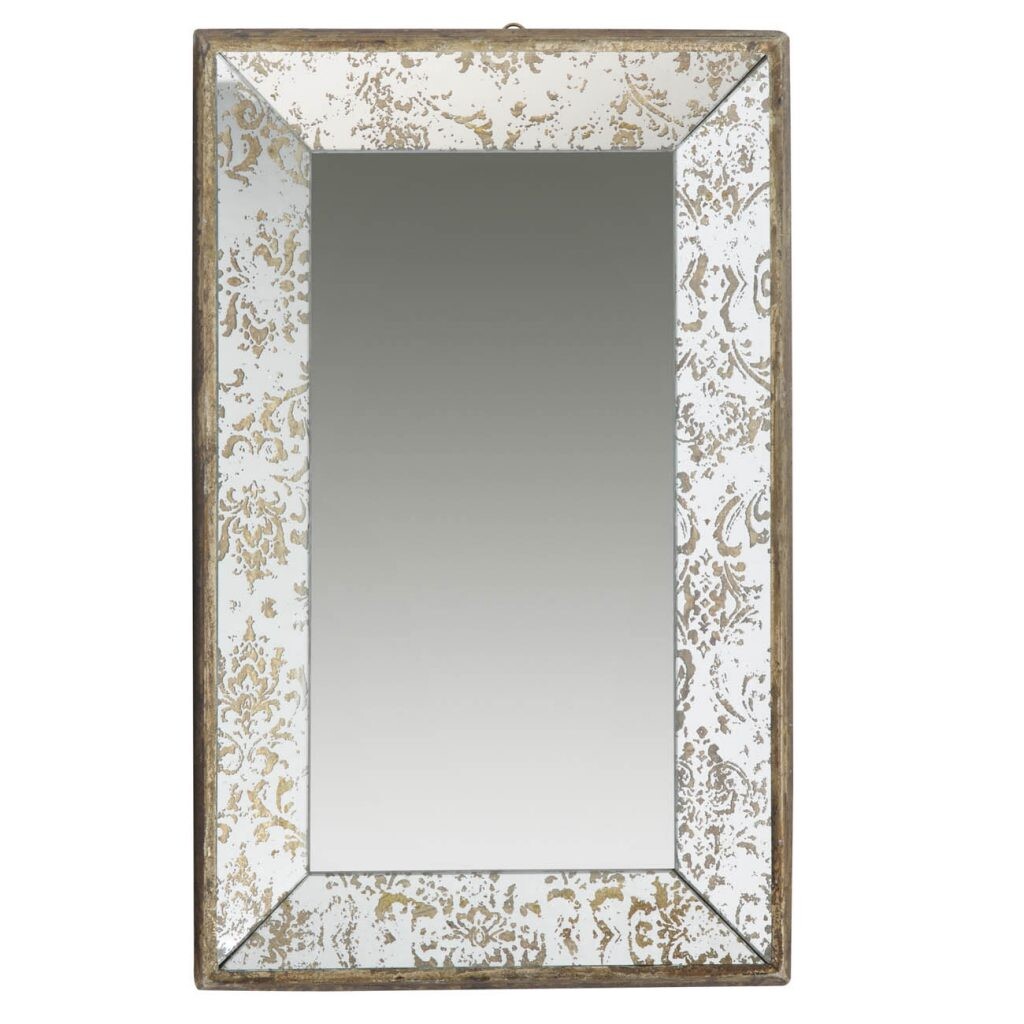 Зеркало настенное винтажное 30х51см серебро Dorthea
