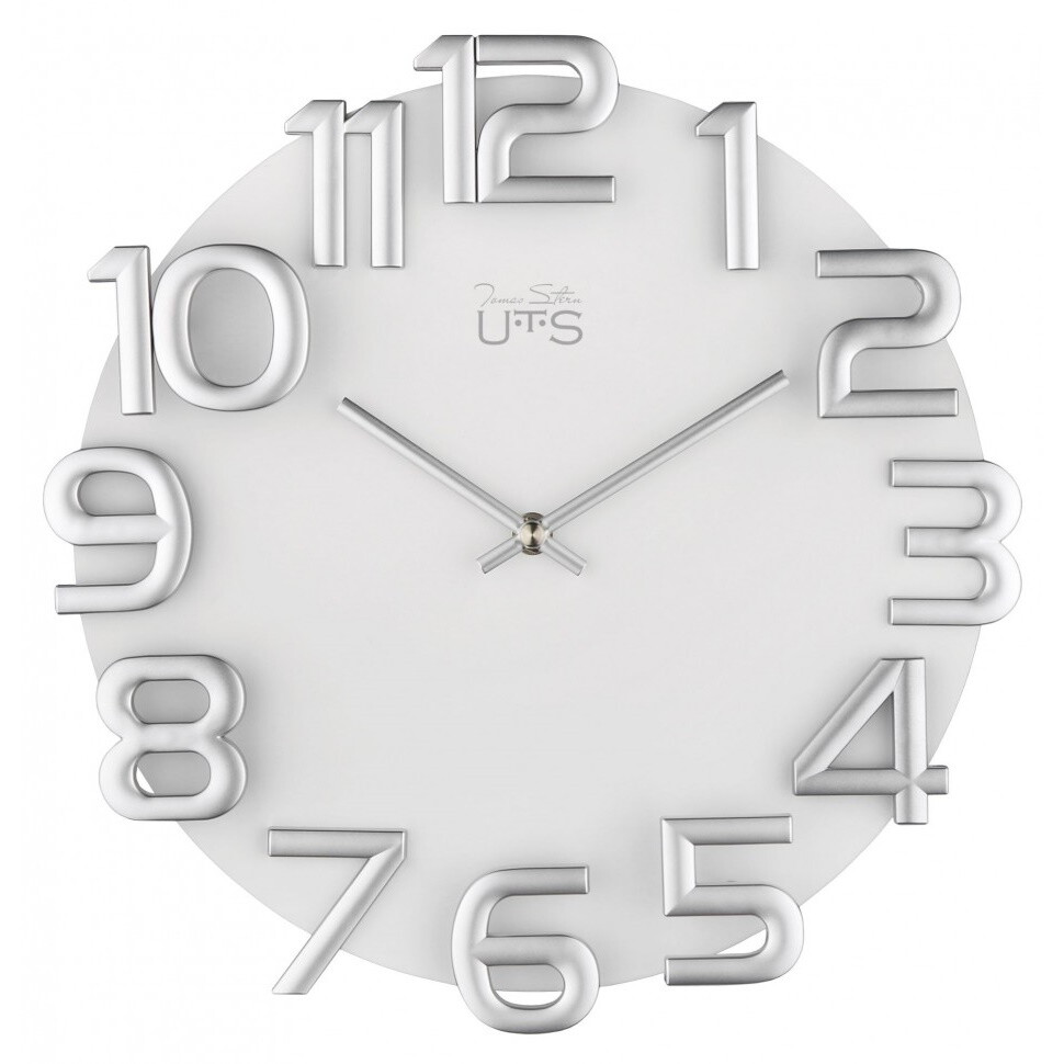 Часы настенные белые Tomas Stern 8045