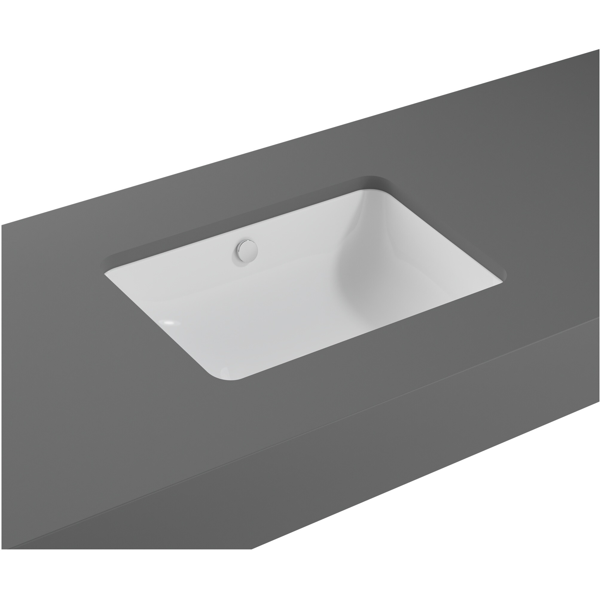 Раковина встраиваемая фарфоровая прямоугольная 37х55 см белая VitrA S20 7475B003-0618