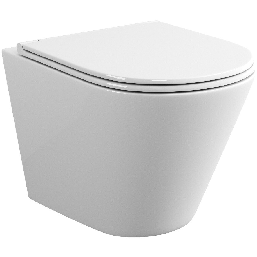 Унитаз подвесной Bauedge Bau Nimb с инсталляцией Ewrika ProLT 0026-2020 и кнопкой смыва Ewrika 0051 - изображение 8