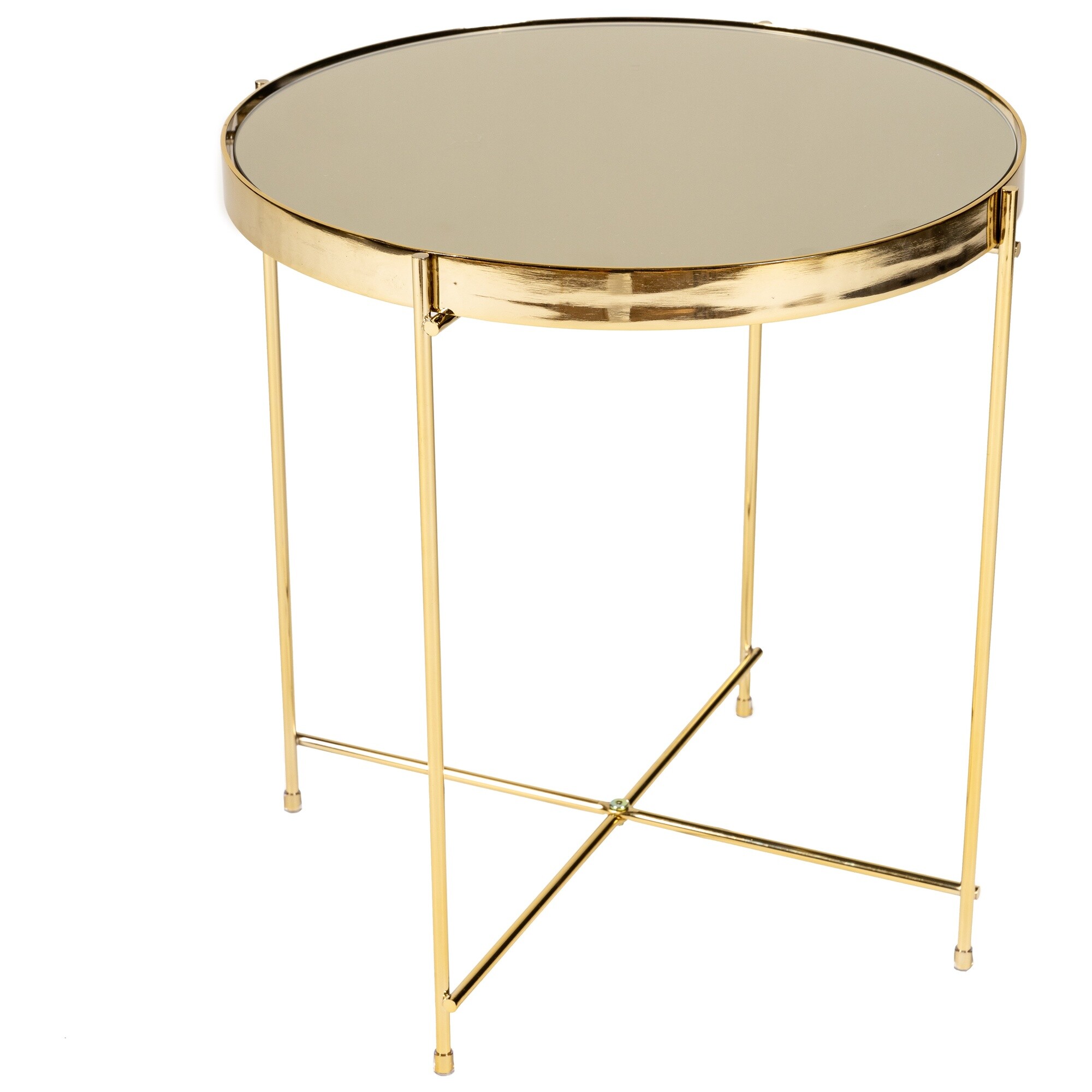 Приставной столик золотой 45х43 см Gatsby M Gold MH05-M504-09