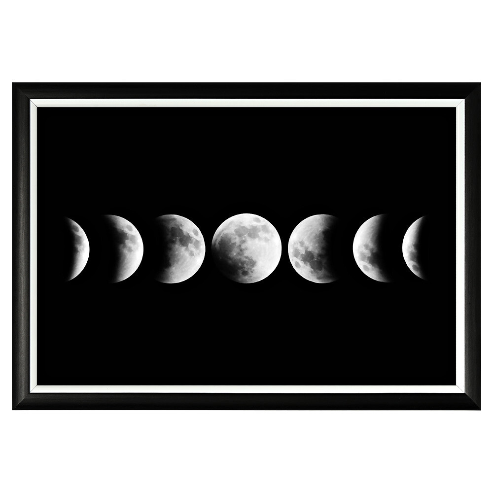 Арт-постер прямоугольный 46х66 см &quot;Лунное затмение&quot;
