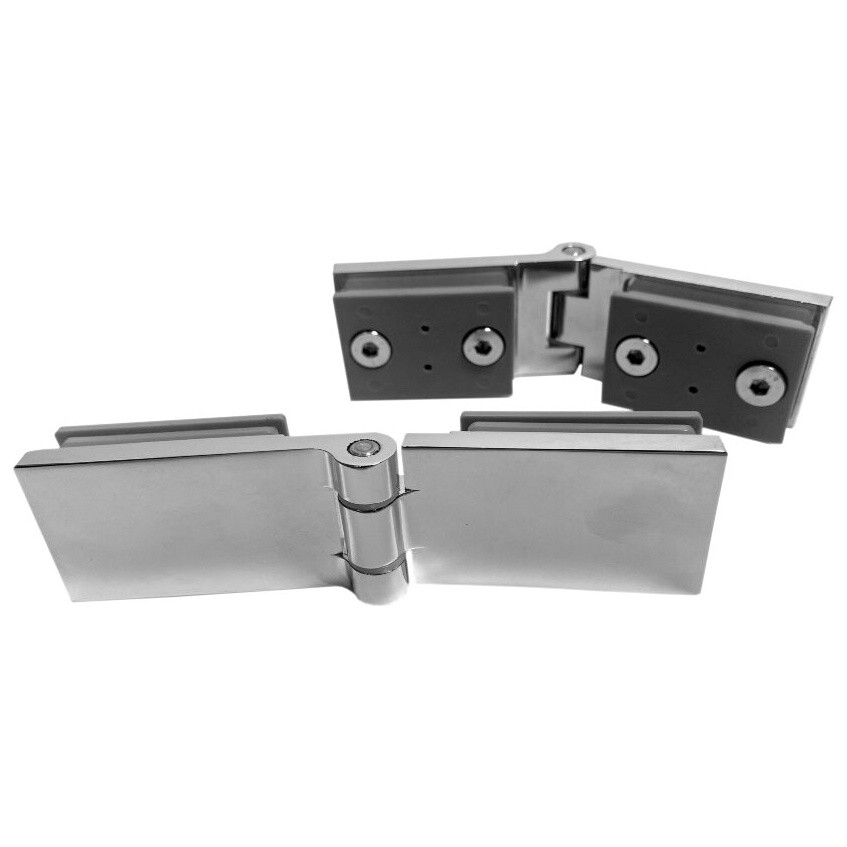 Душевая дверь распашная стеклянная 190х99 см хром "Бруно" Triton Щ0000053750 - изображение 5