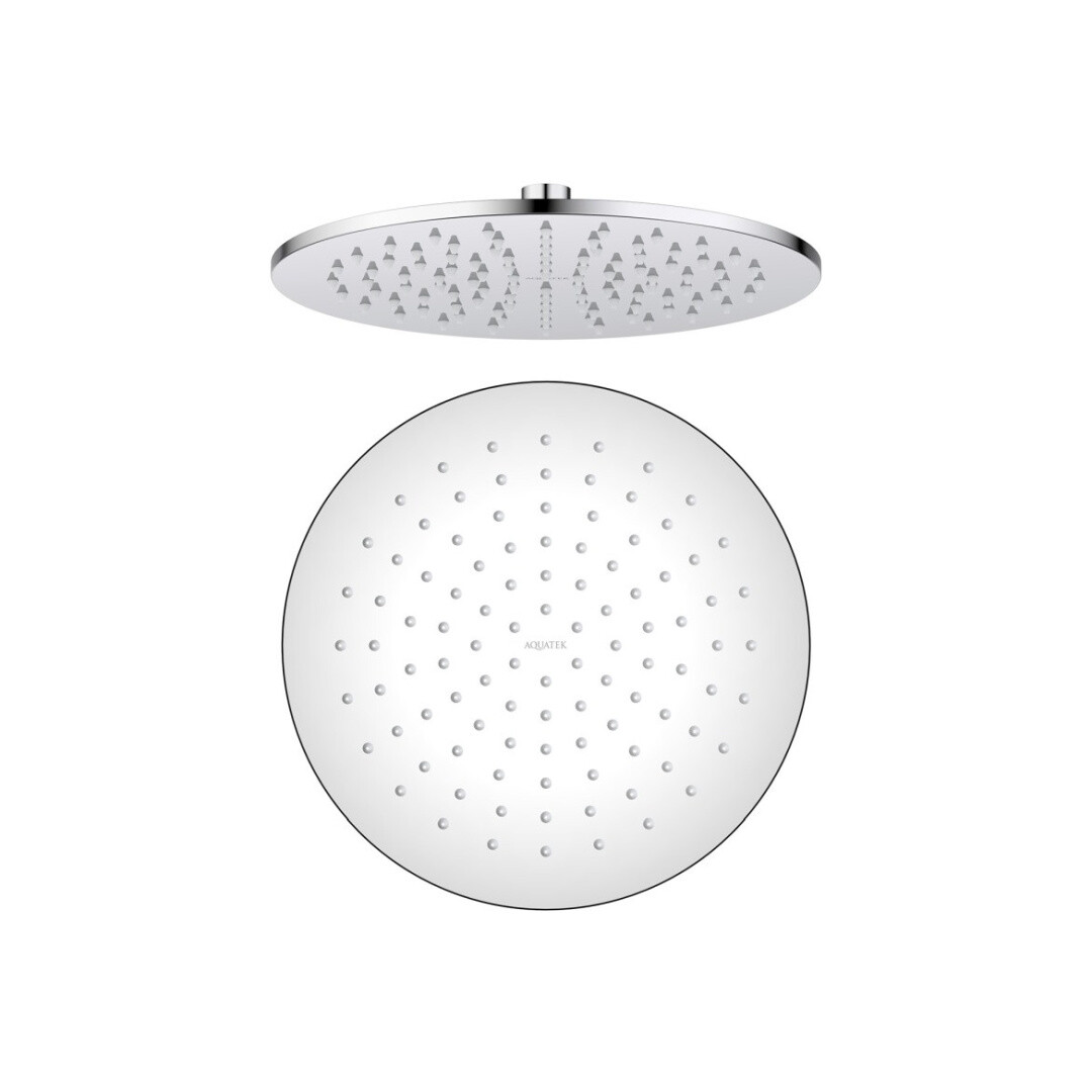 Лейка для верхнего душа круглая 25 см хром Aquatek AQ2077CR