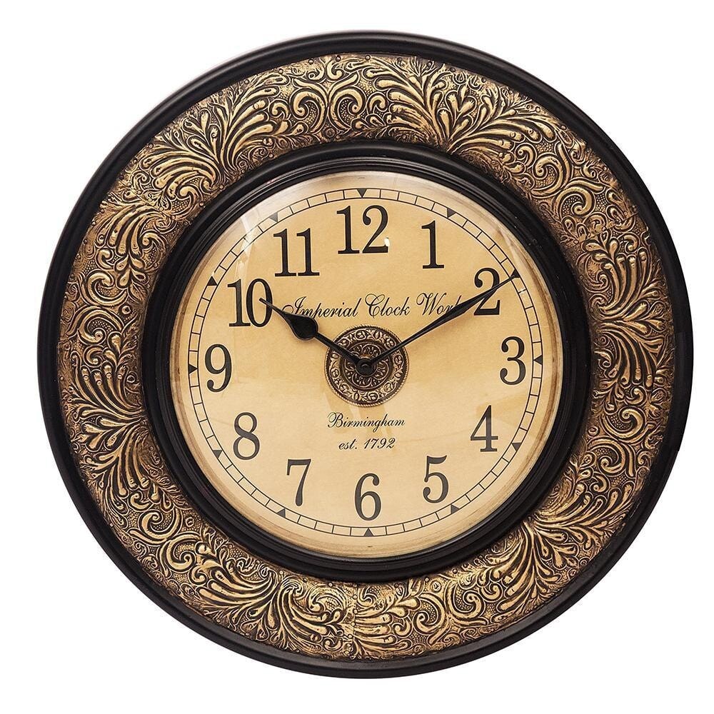 Часы настенные античные коричневые Secret De Maison Bormio