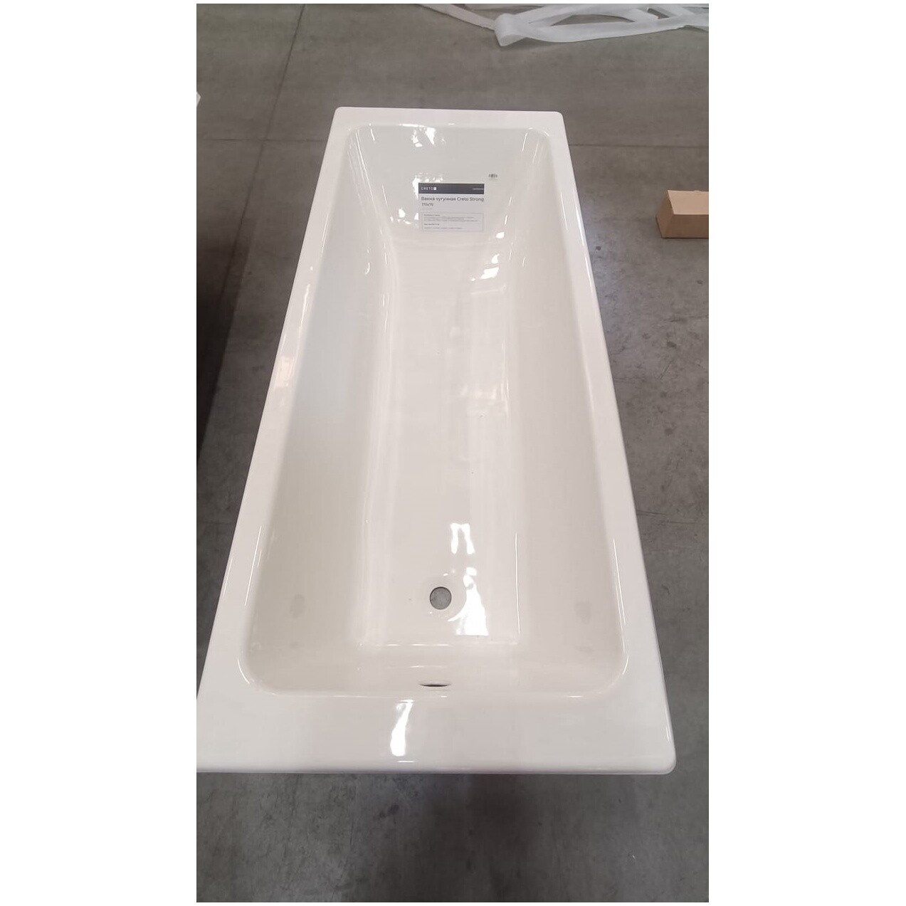 Ванна чугунная 180х80 см белая Creto Strong 25-1180 - изображение 7