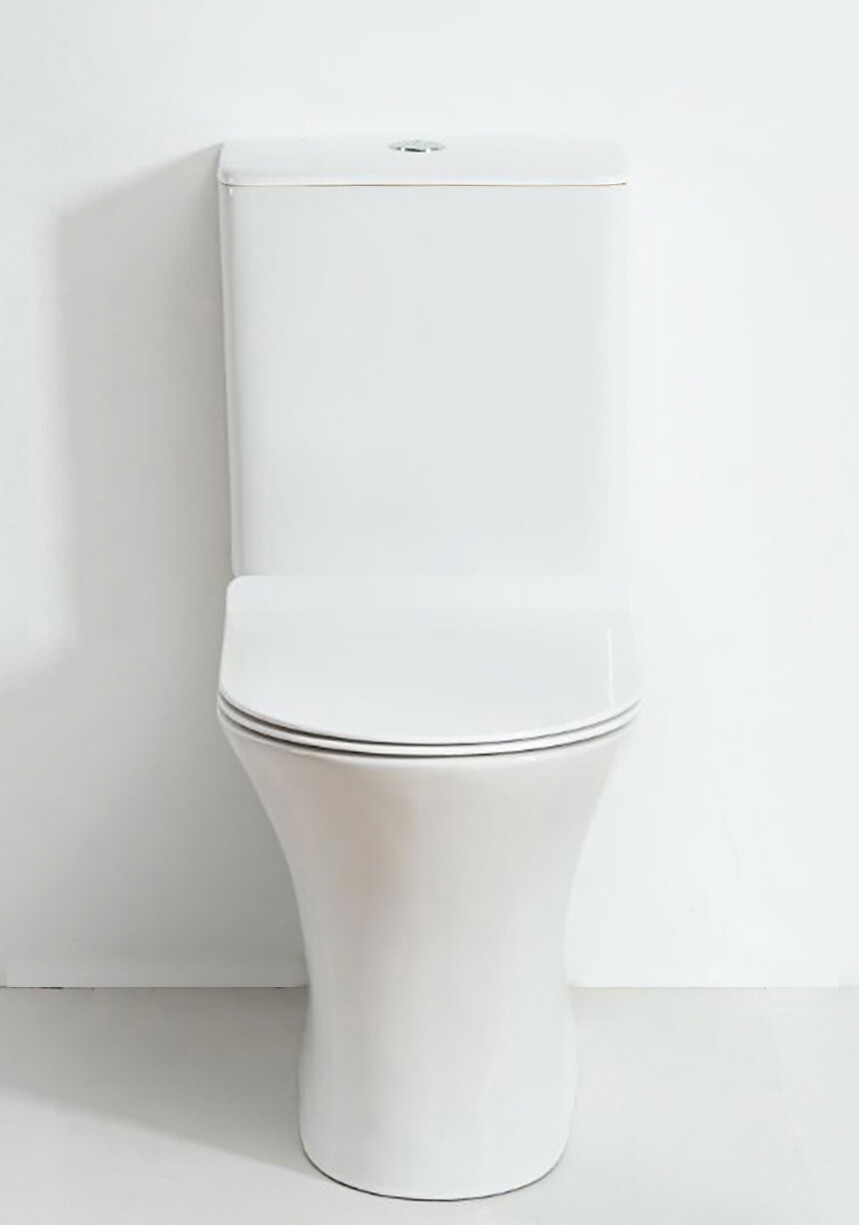 Унитаз напольный безободковый с сиденьем микролифт белый Stworki "Дублин" Db-01UN - изображение 9