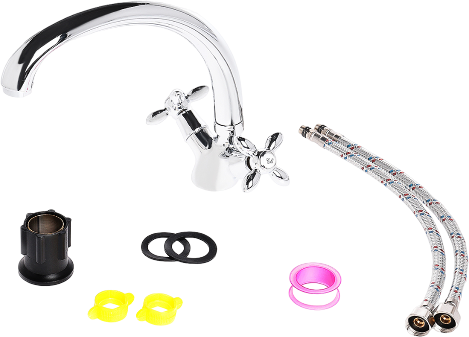 Мойка кухонная сталь Domaci "Равенна" Rite DFA 500 (4) со смесителем D1900200 - изображение 7