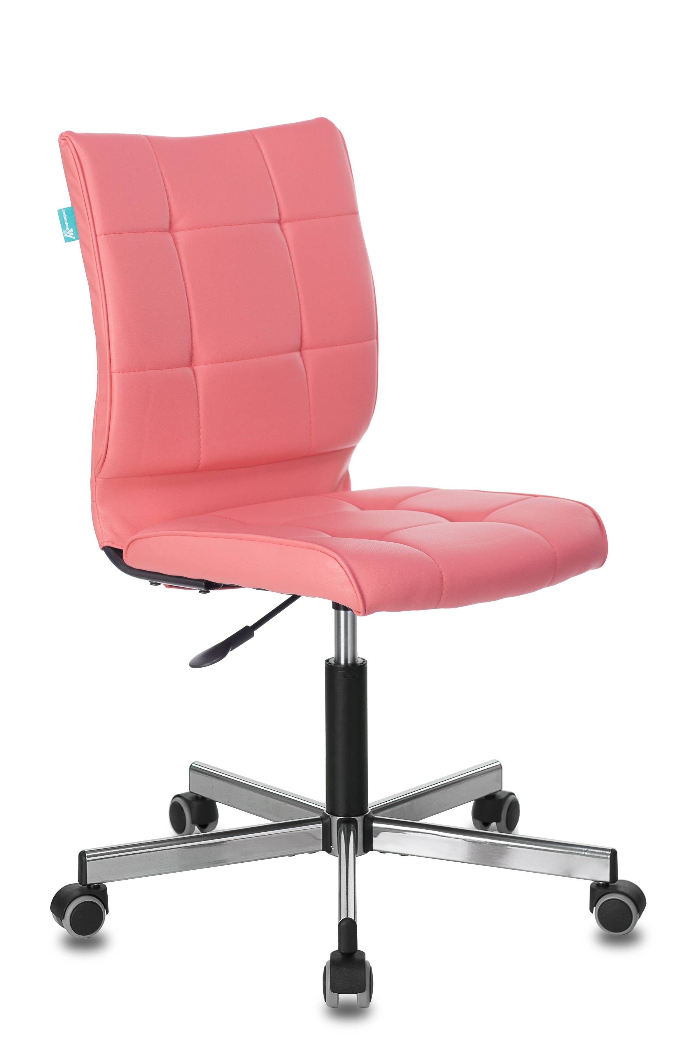 Кресло офисное экокожа, розовое &quot;Бюрократ&quot; CH-330M