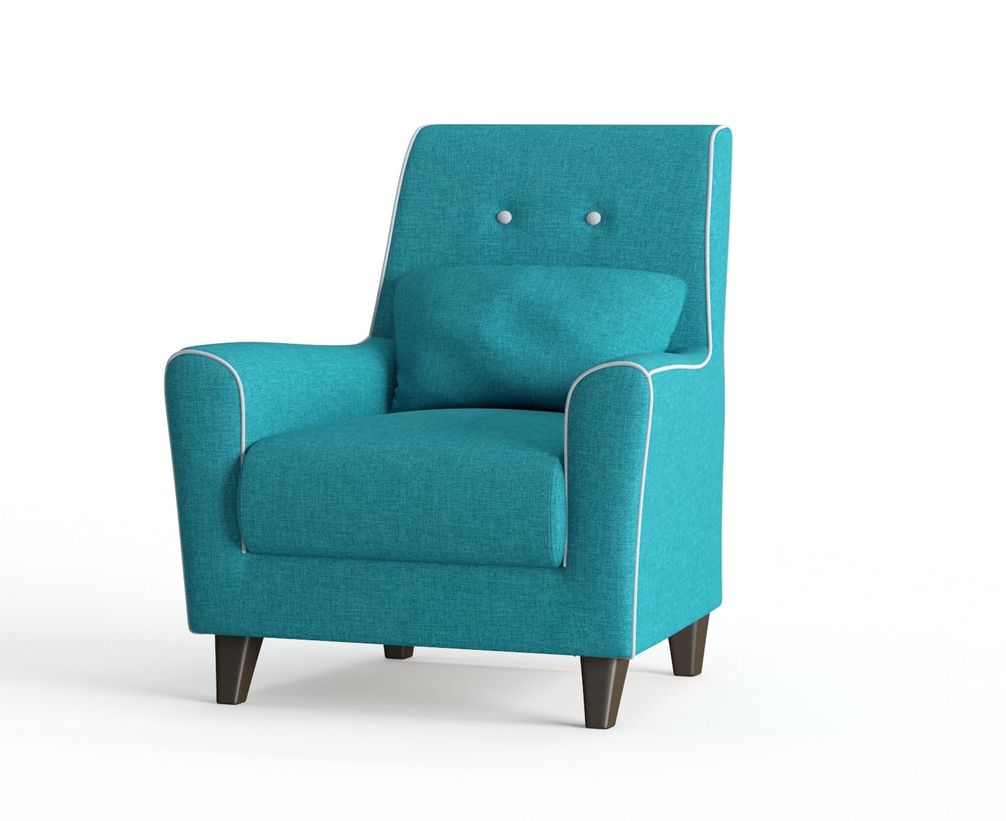 Кресло с мягкими подлокотниками на ножках dream azur голубое &quot;Френсис&quot;