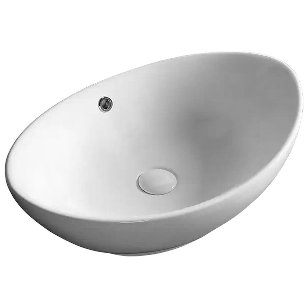 Раковина фарфоровая овальная 39х59 см белая Cerutti SPA CR7027