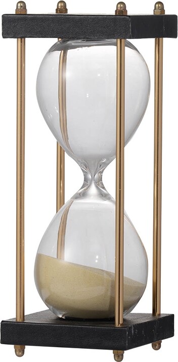 Песочные часы стеклянные 15 минут золото Glasar 75731-TAN