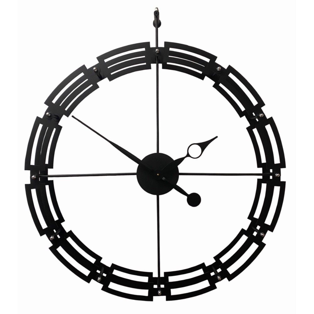 Настенные кварцевые часы черные 07-140