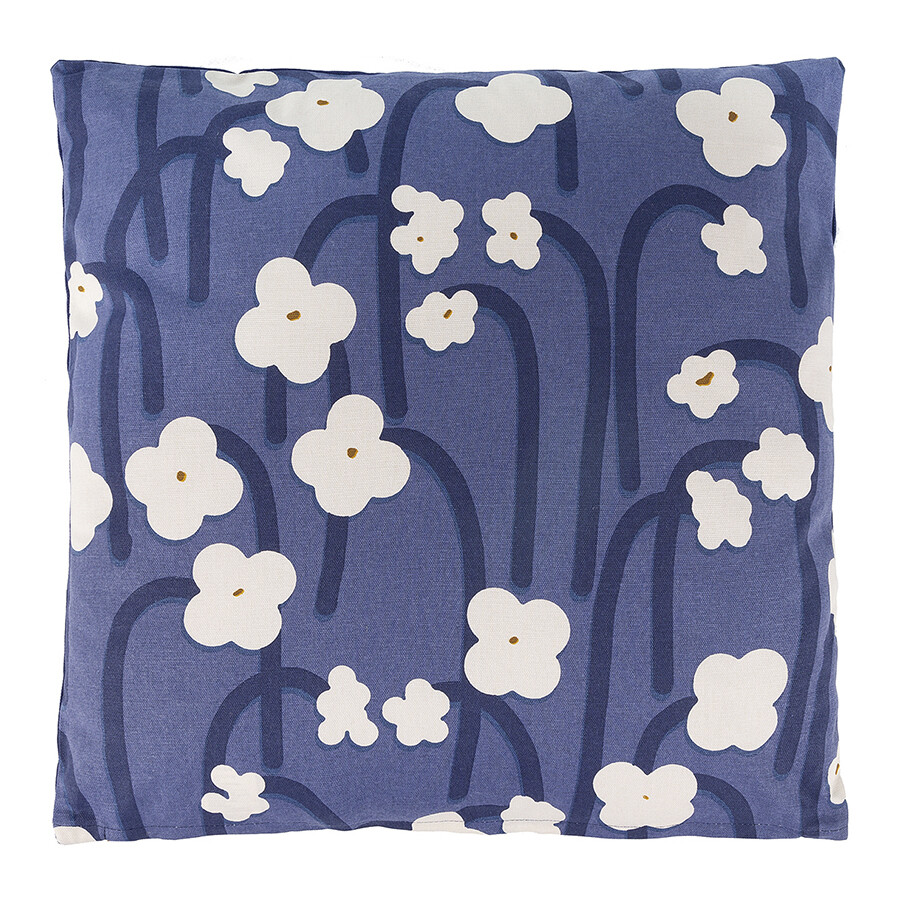 Подушка декоративная с принтом &quot;Полярный цветок&quot; фиолетовая Scandinavian Touch