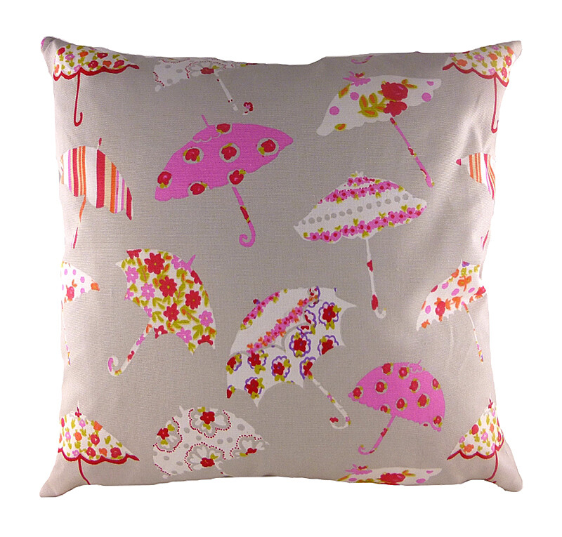 Подушка с принтом Brollies Pink