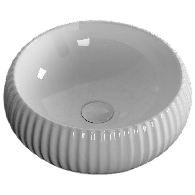 Раковина фарфоровая круглая 41 см белая Cerutti SPA CR0007
