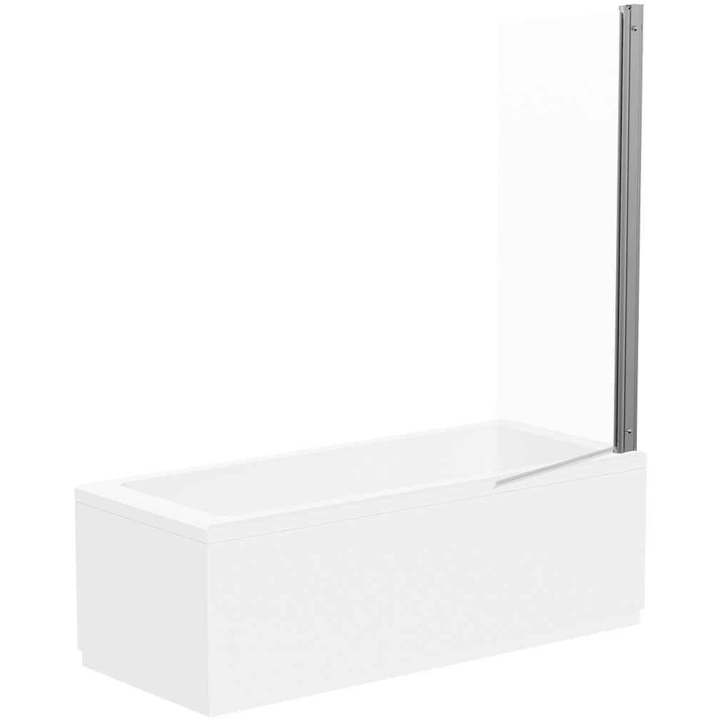 Штора на ванну распашная 75х140 см прозрачная, хром Diwo "Анапа" Щ0000055511 - изображение 12