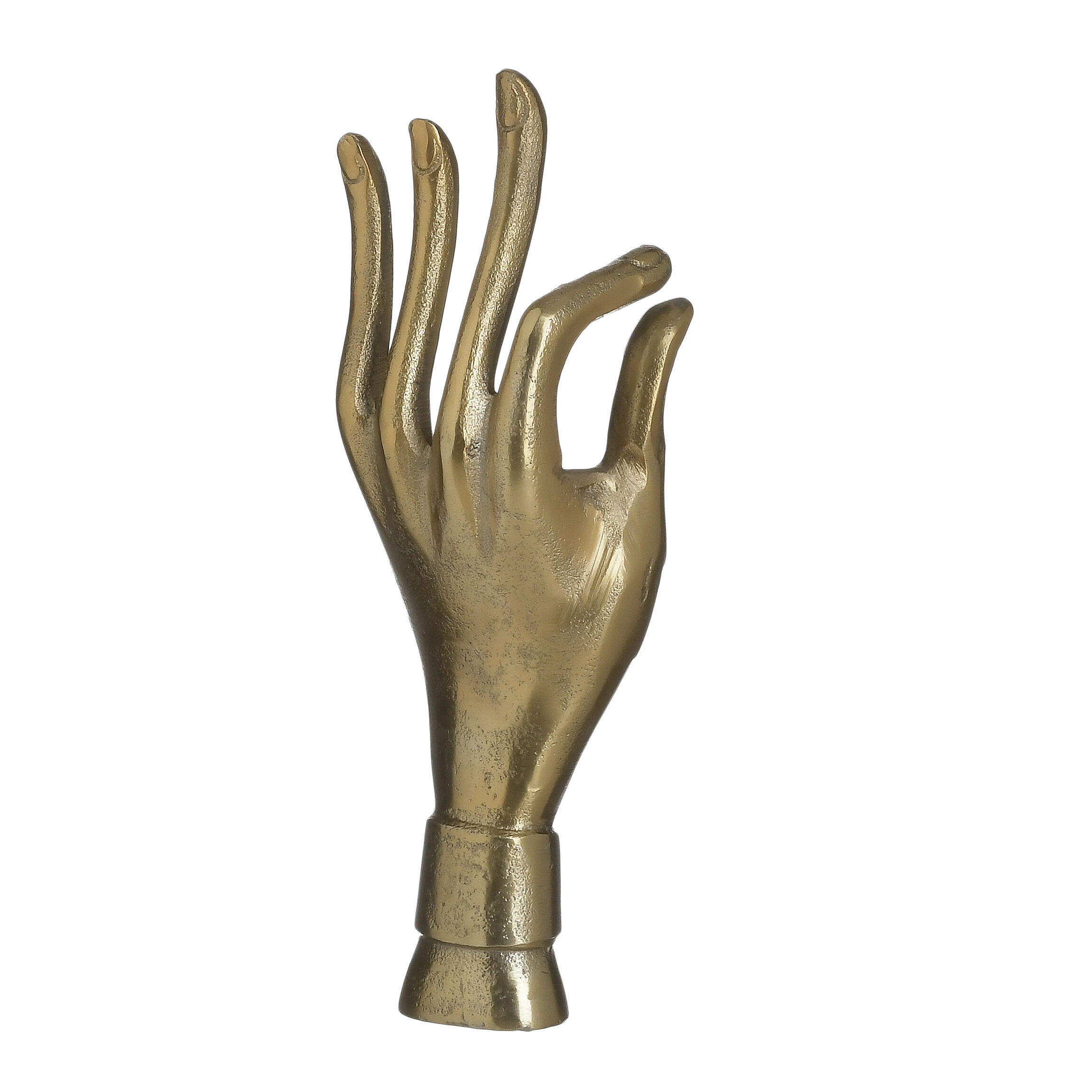 Декор настольный металлический золотой Hand