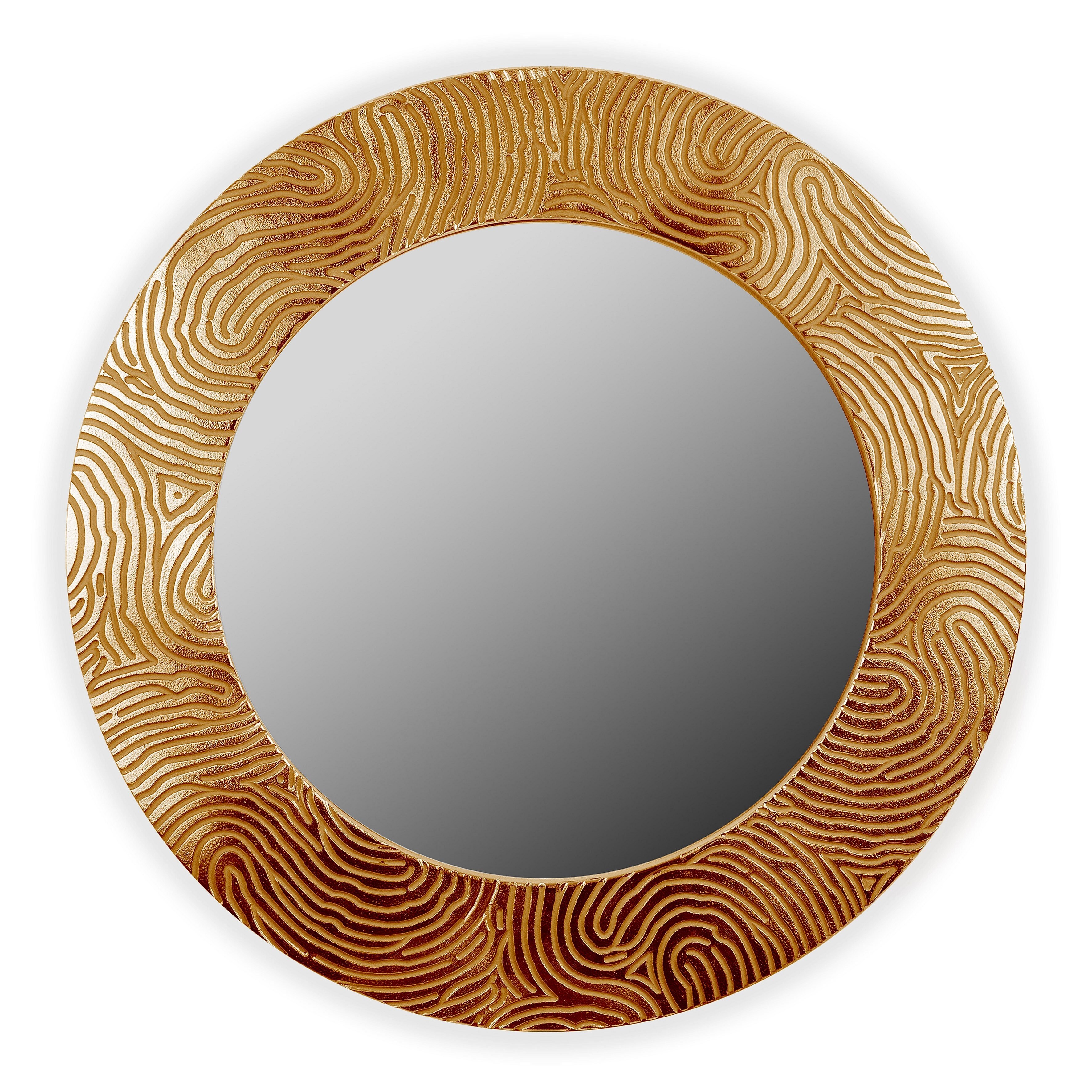 Бронзовое зеркало круглое настенное FASHION MARK
