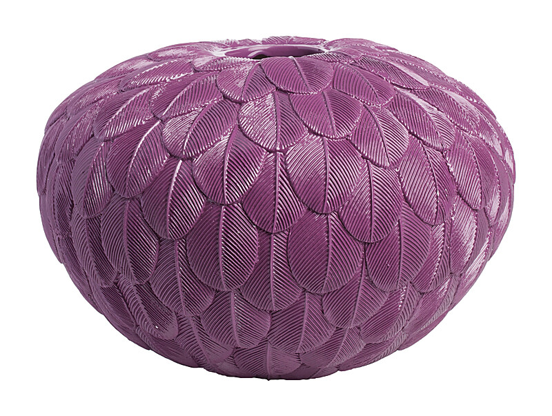 Ваза декоративная фиолетовая 40х17 см Elegant Violet