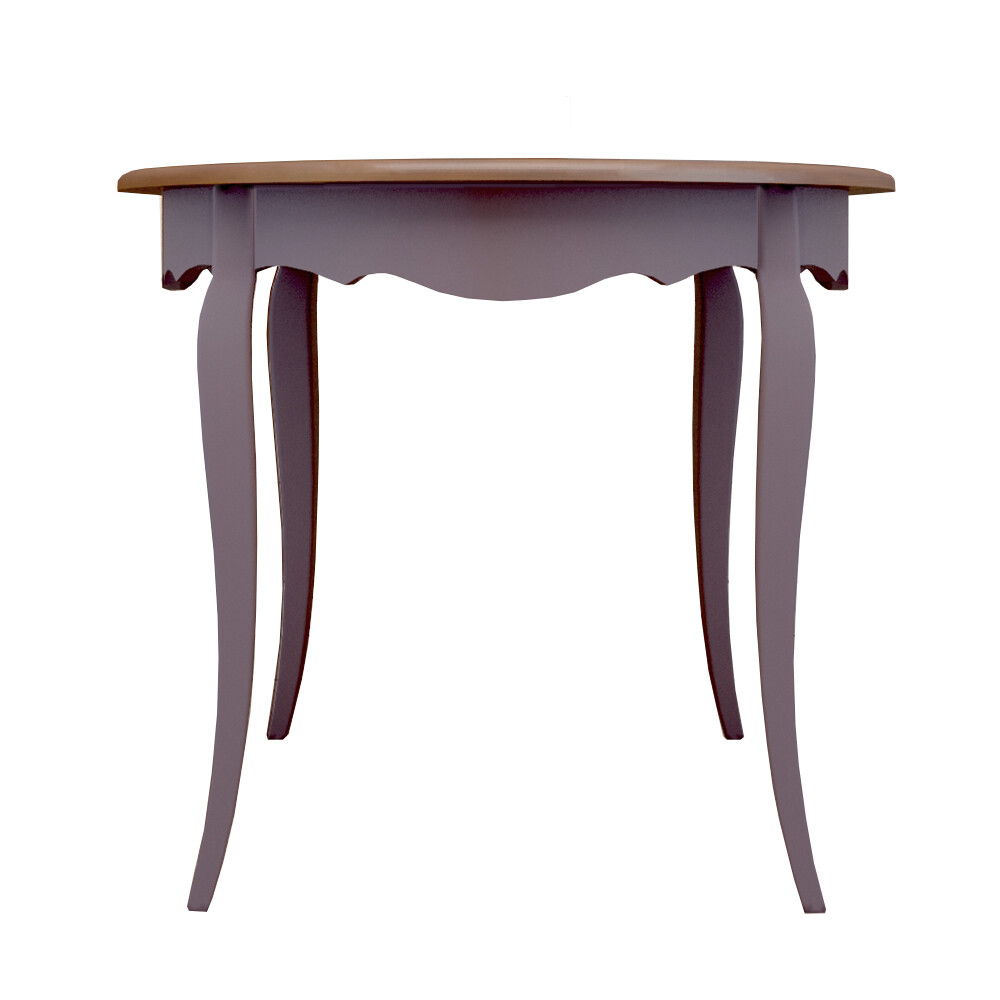 Обеденный стол круглый лавандовый 90 см Leontina lavanda
