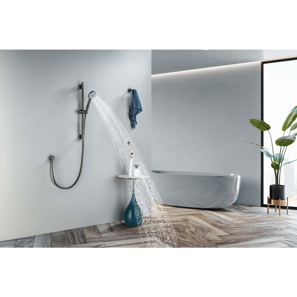 Душевая стойка с ручной лейкой черный хром Aquatek "Бетта" AQ2017BGM - изображение 5