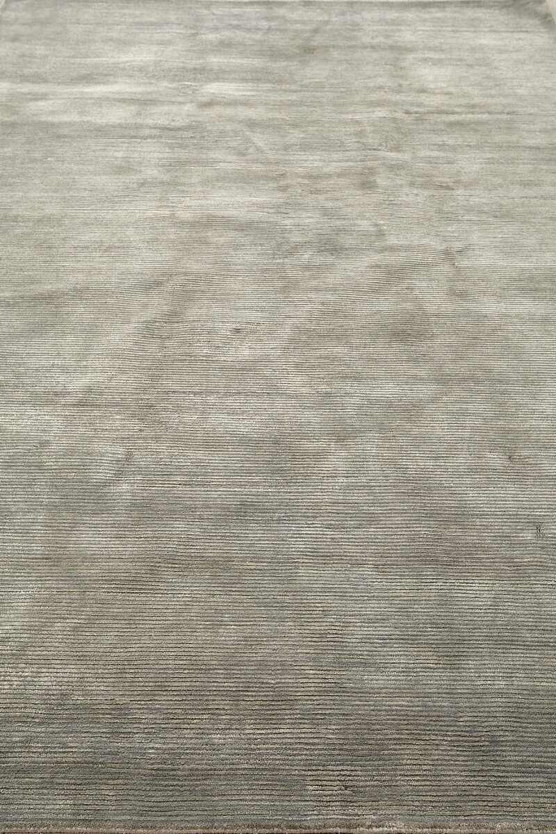 Ковер шерсть + арт шелк 247х174 см серый Mono