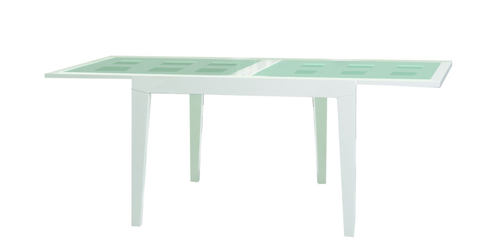 Обеденный стол раздвижной белый 120-240 см Benson