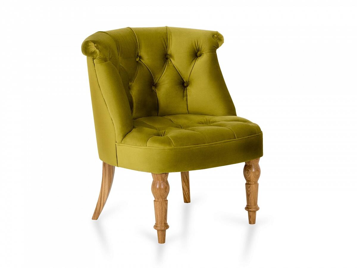 Кресло мягкое светло-зеленое, дуб Visconte