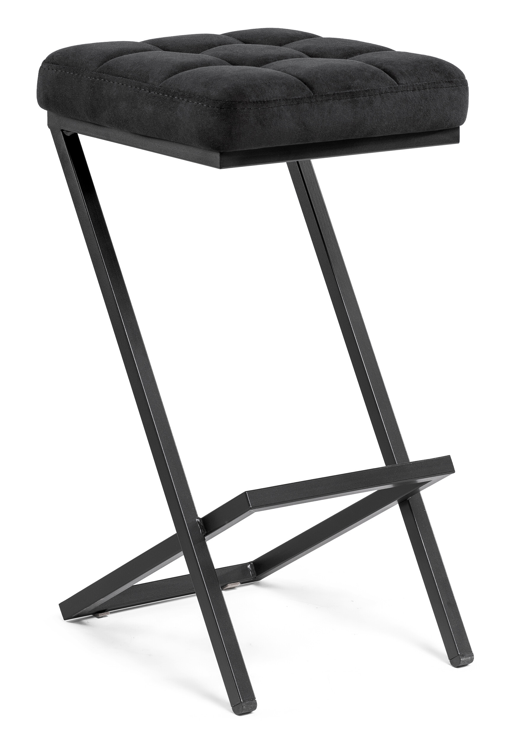 Полубарный стул на металлических ножках черный &quot;Амаури&quot;