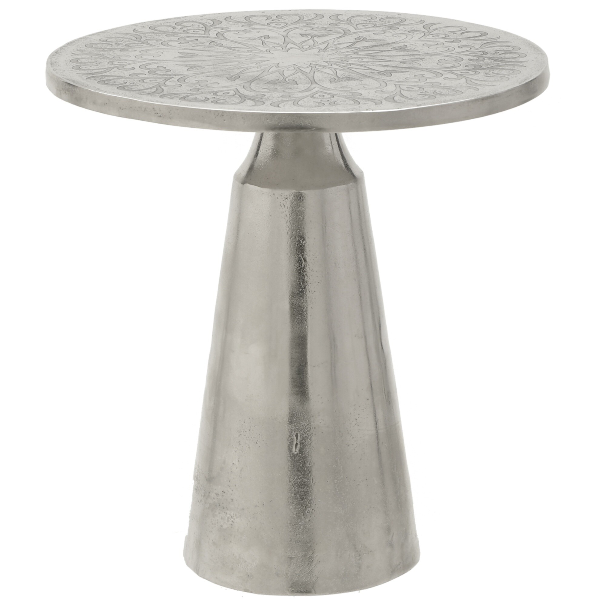 Круглый кофейный столик серебро 109711