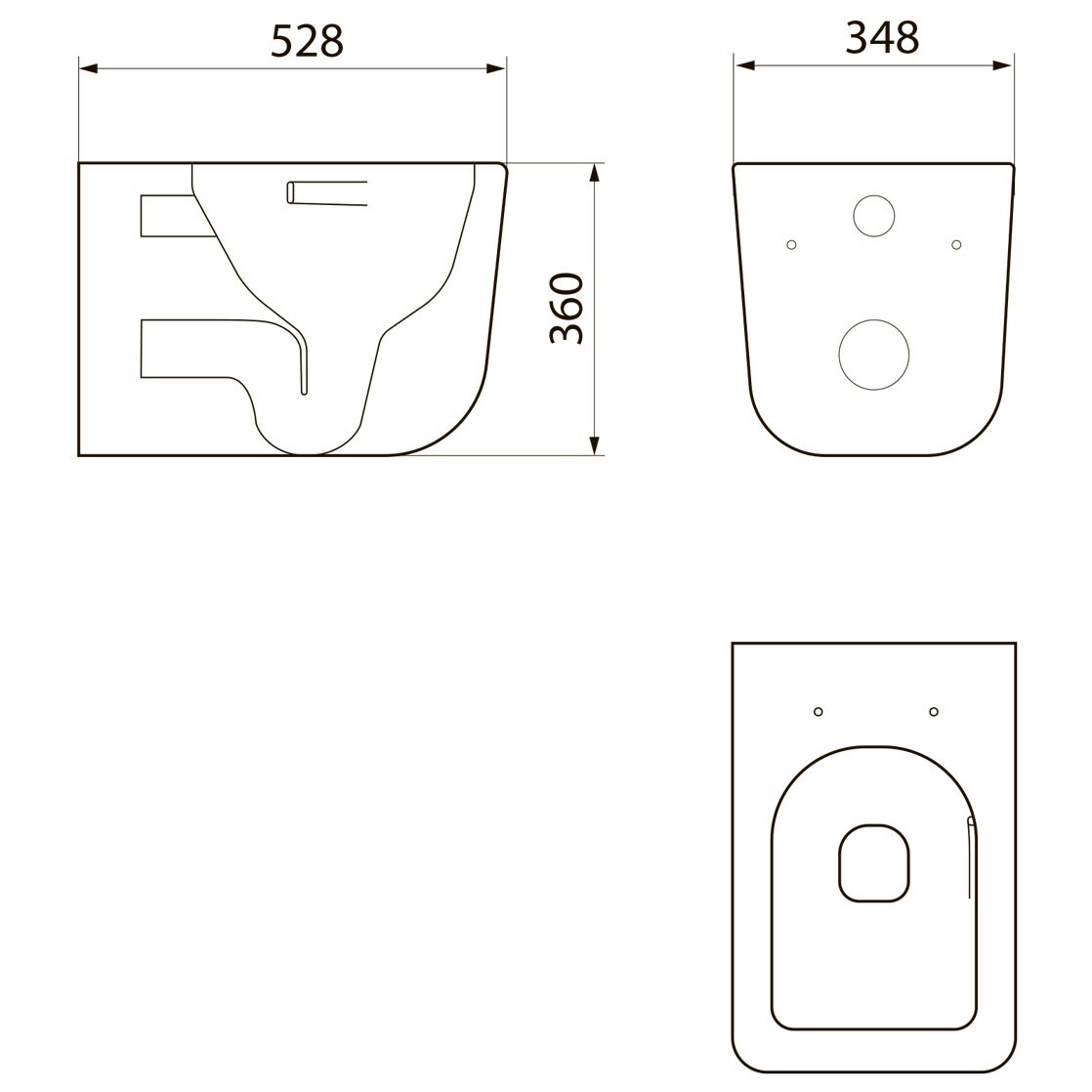 Унитаз Point "Меркурий" с инсталляцией OLI 80 ECO с кнопкой черной Slim 886914SLO3+PN41831BM - изображение 6