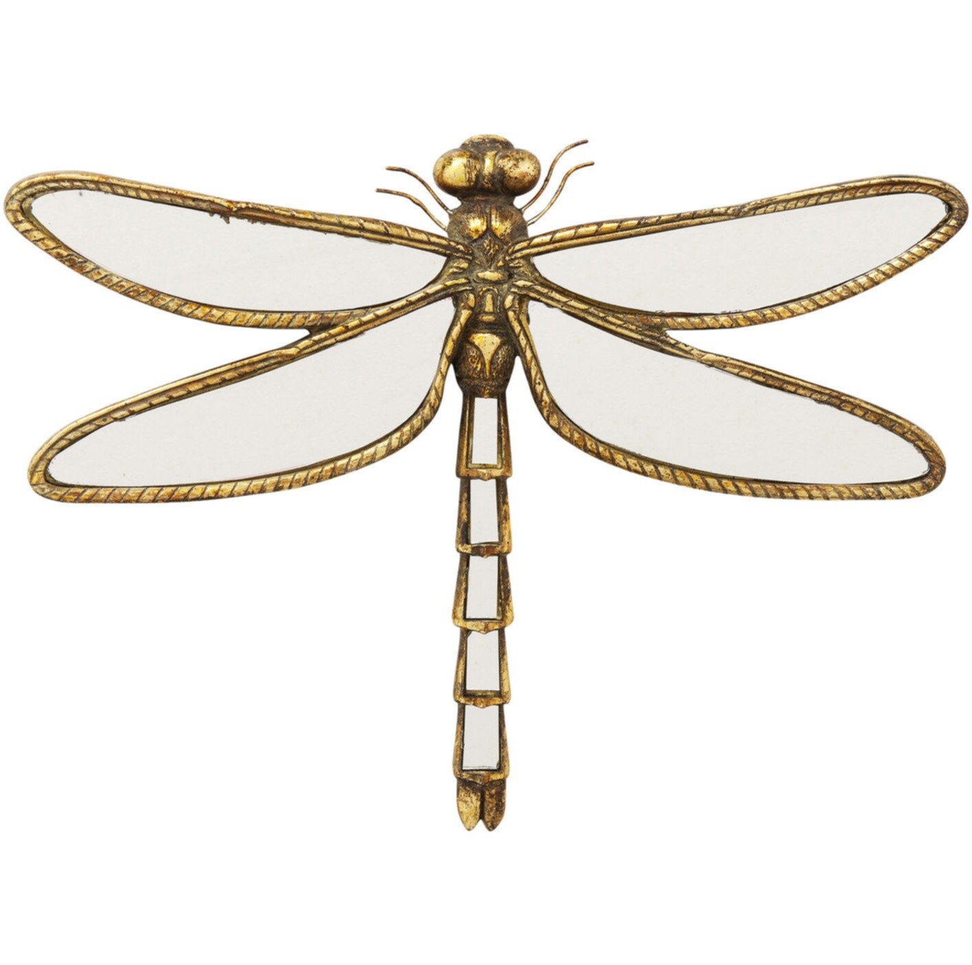Украшение настенное 35 см золото Dragonfly