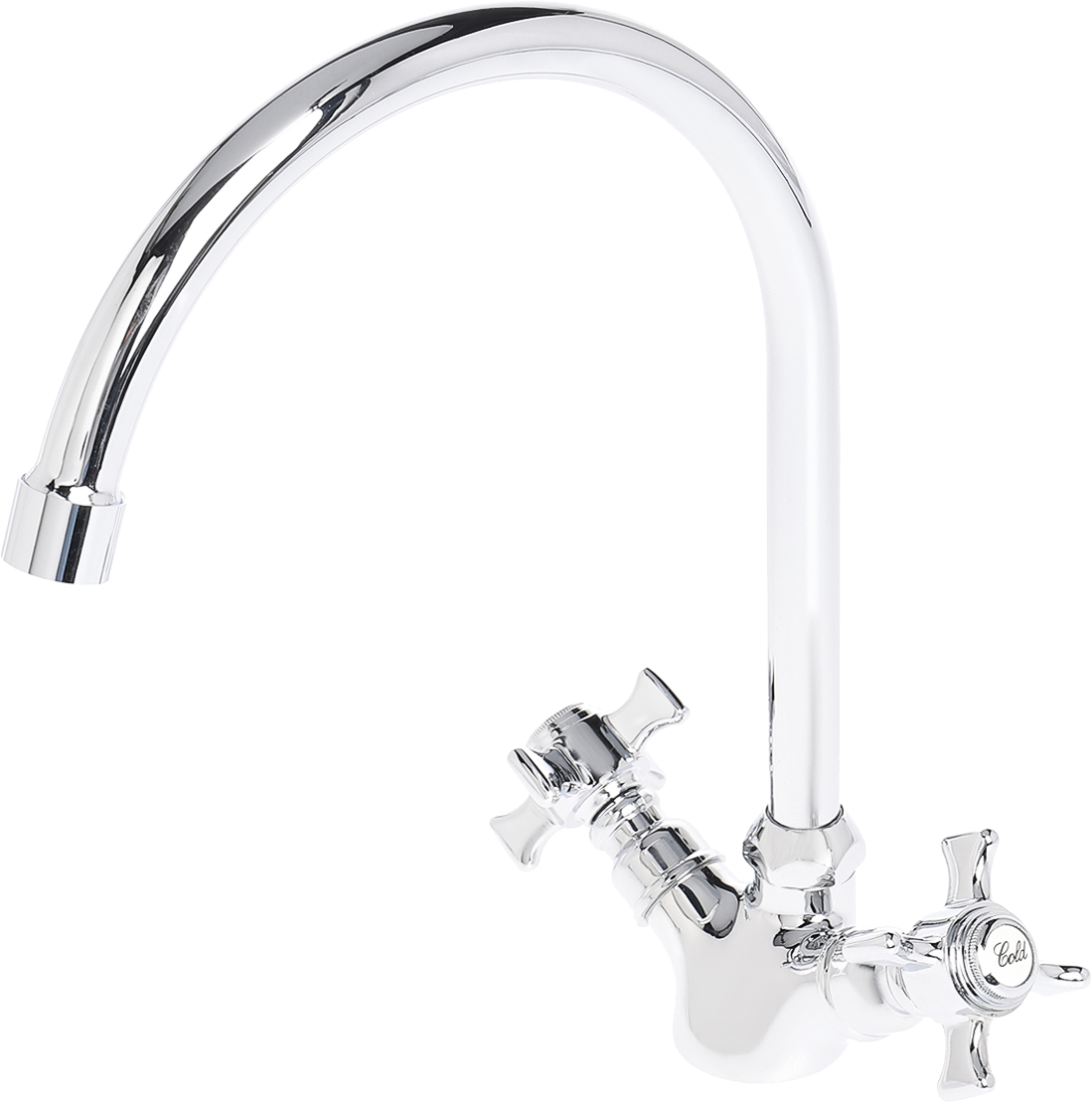 Смеситель для кухни двухвентильный хром Domaci "Равенна" D1700000 - изображение 6