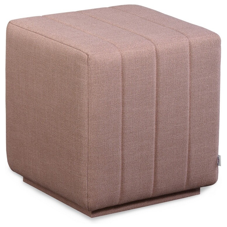 Пуфик квадратный пудрово-розовый 45х45 см Selection Memory 192