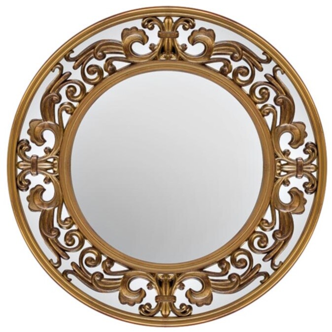Зеркало круглое в золотой раме 62,2 см