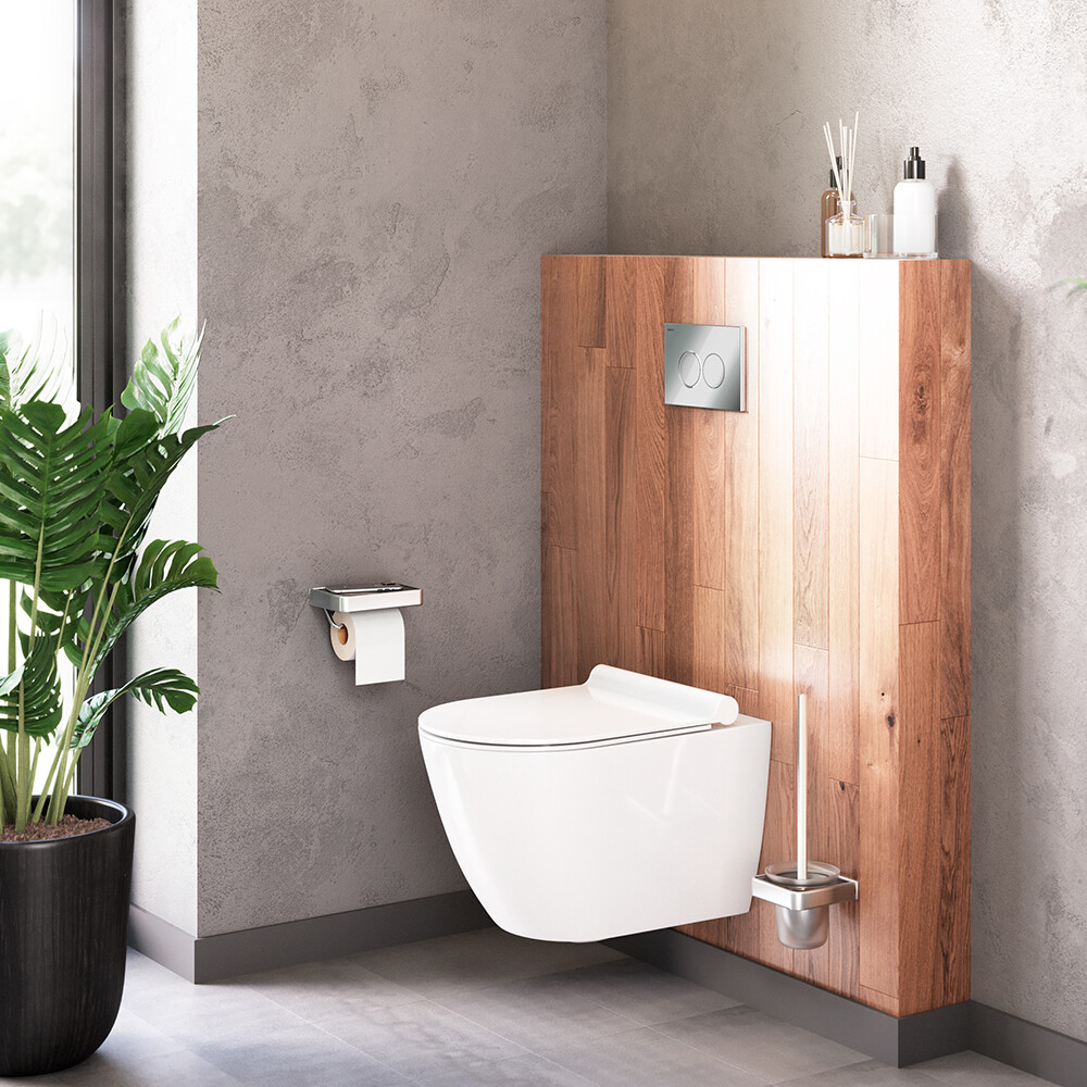 Унитаз подвесной фарфоровый безободковый с микролифтом белый Stworki "Нюборг" HCNBG1700SC - изображение 4