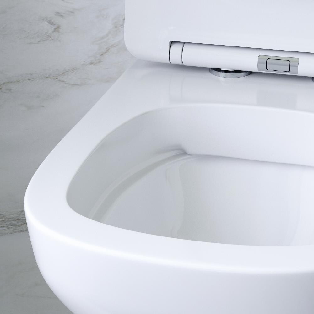 Унитаз белый Stworki "Берген" HCBRG1700SC с инсталляцией ProLT 0026-2020 и золотой кнопкой 0053 - изображение 5