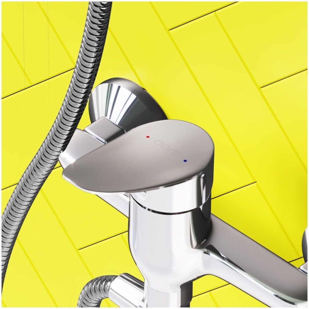 Смеситель универсальный с душевым гарнитуром хром Diwo "Новгород" DW-NOV-95-000 - изображение 6