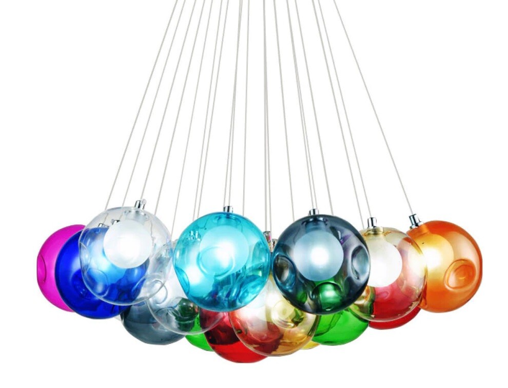 Люстра Bocci colorful 15 разноцветная MD2063-500-CF15