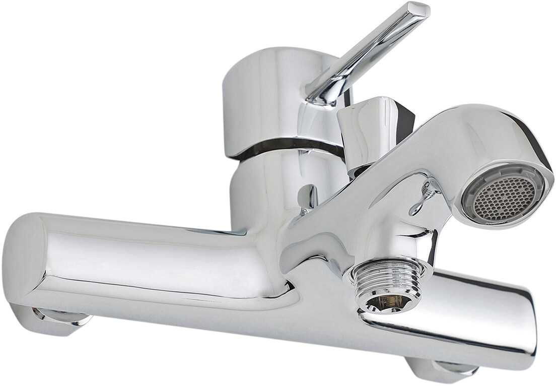 Смеситель для ванны с душем настенный с аэратором хром Stworki "Эстерсунд" ES-03cr - изображение 8