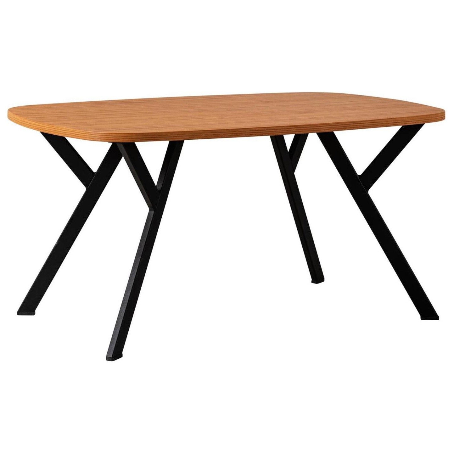 Журнальный столик деревянный на металлических ножках вишня локарно Flora Q