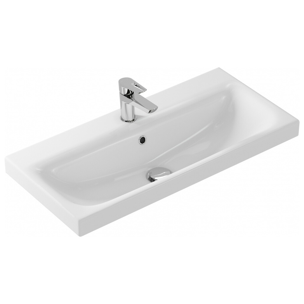 Умывальник мебельный белый Cersanit Moduo Slim 80 UM-MOD80SL-1