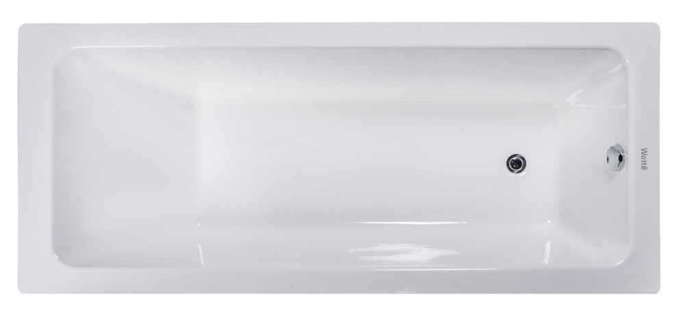 Ванна чугунная 180х80 см белая Wotte Line 1800x800