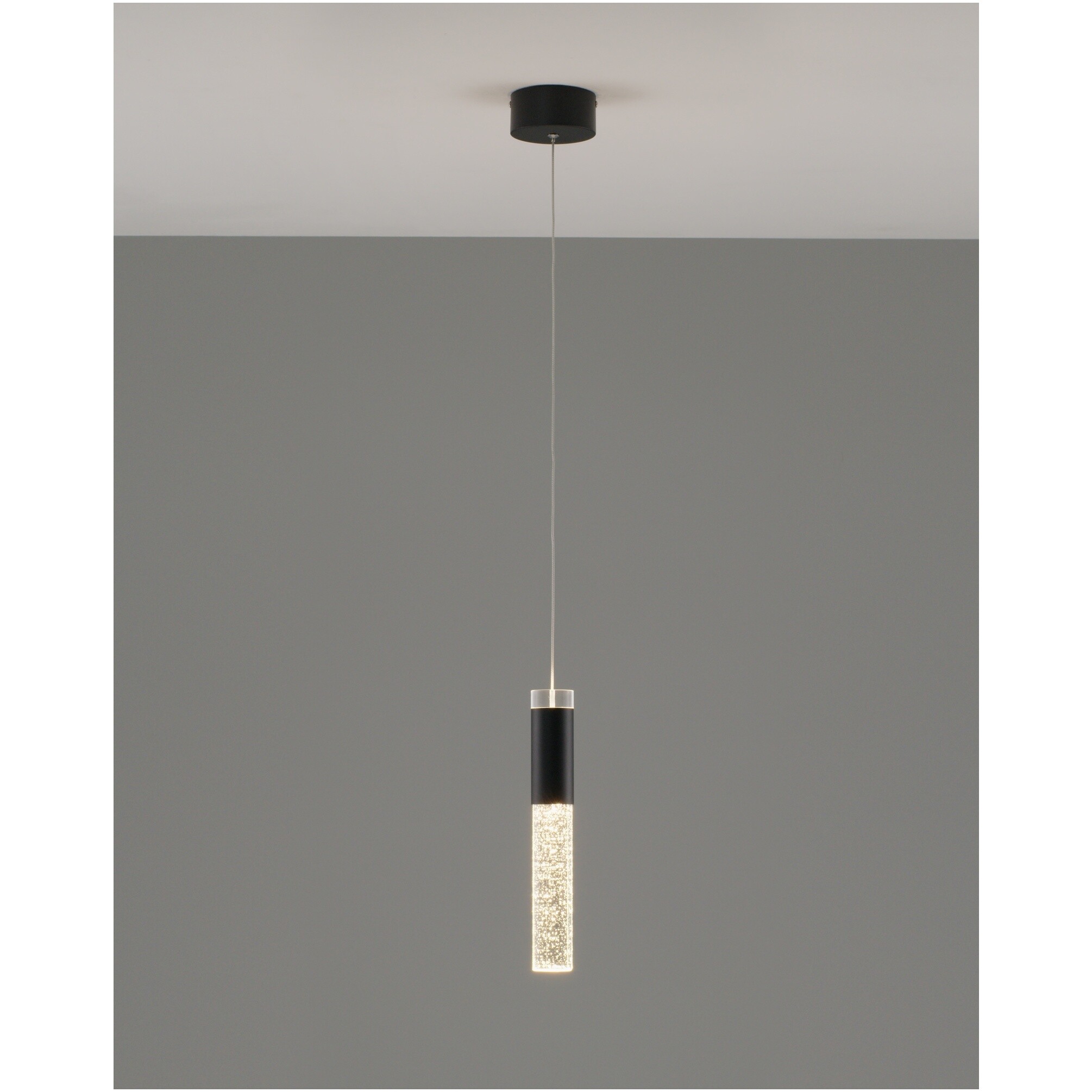 Подвесной светильник светодиодный черный, белый Ran V10895-PL