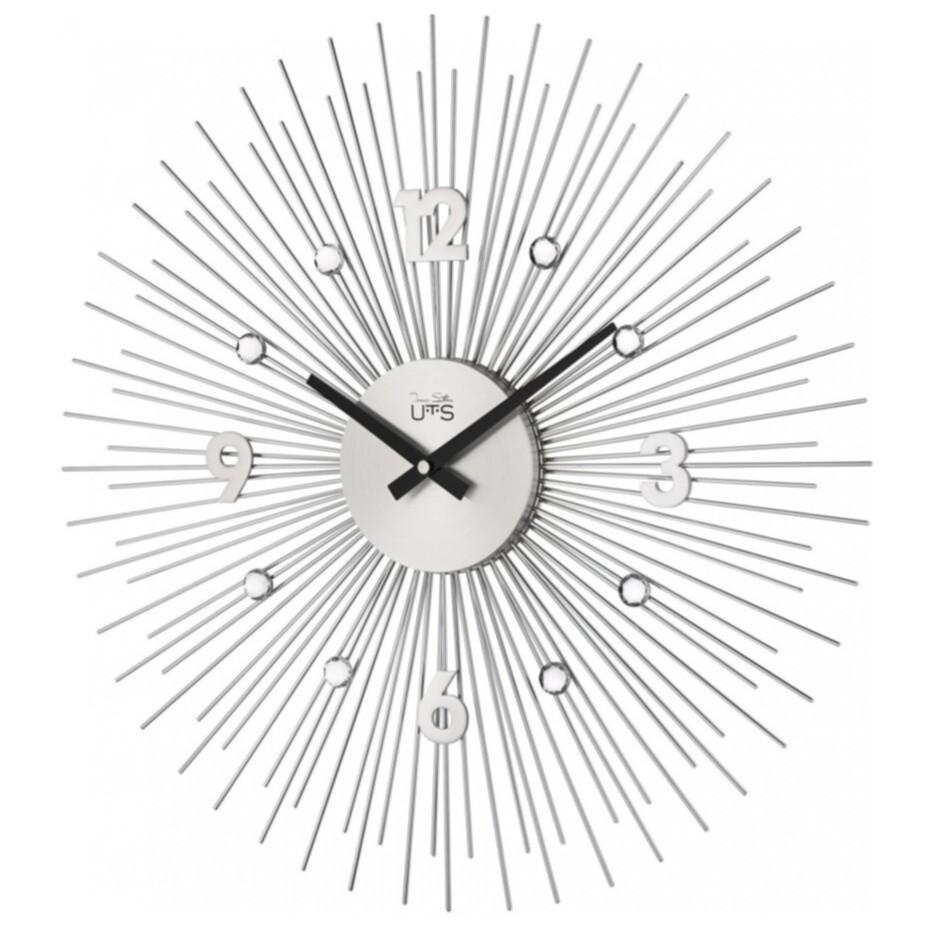 Часы-солнце настенные серебристые Tomas Stern 8047