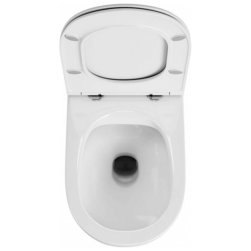 Унитаз приставной безободковый белый Creto Logan 1104-L7PP - изображение 6