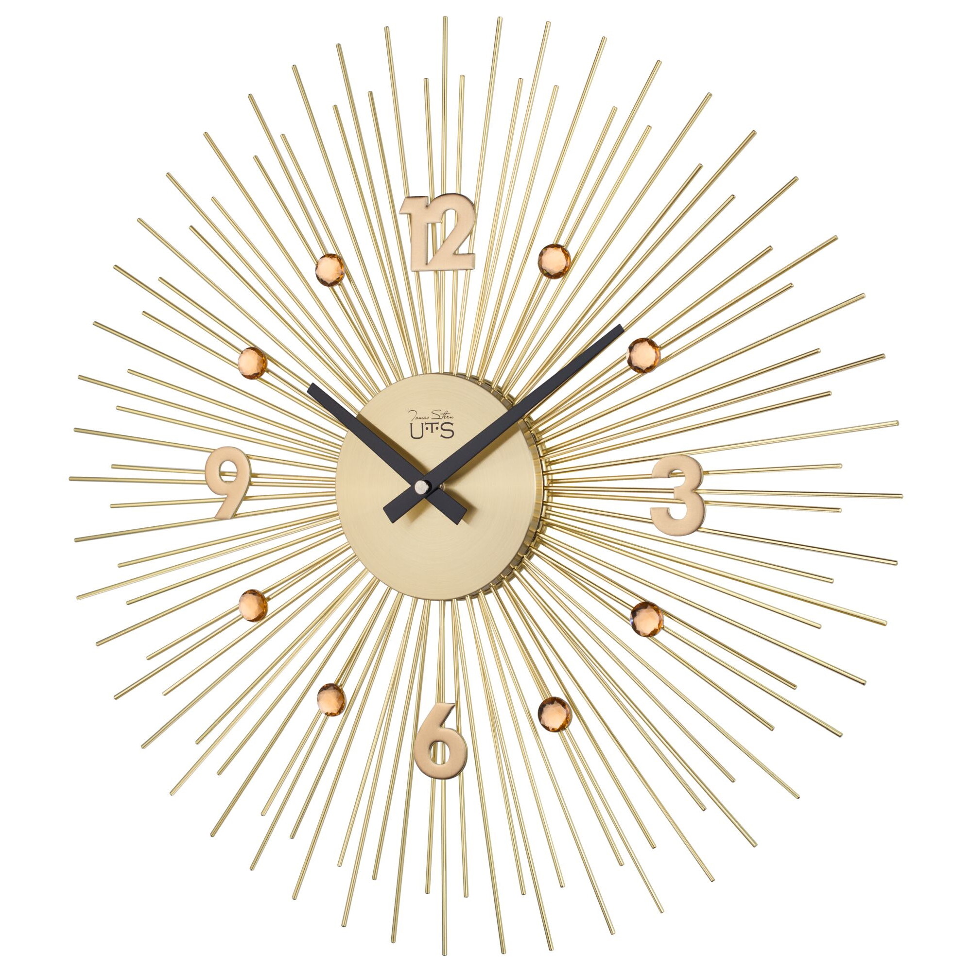 Часы-солнце настенные золотые Tomas Stern  8043