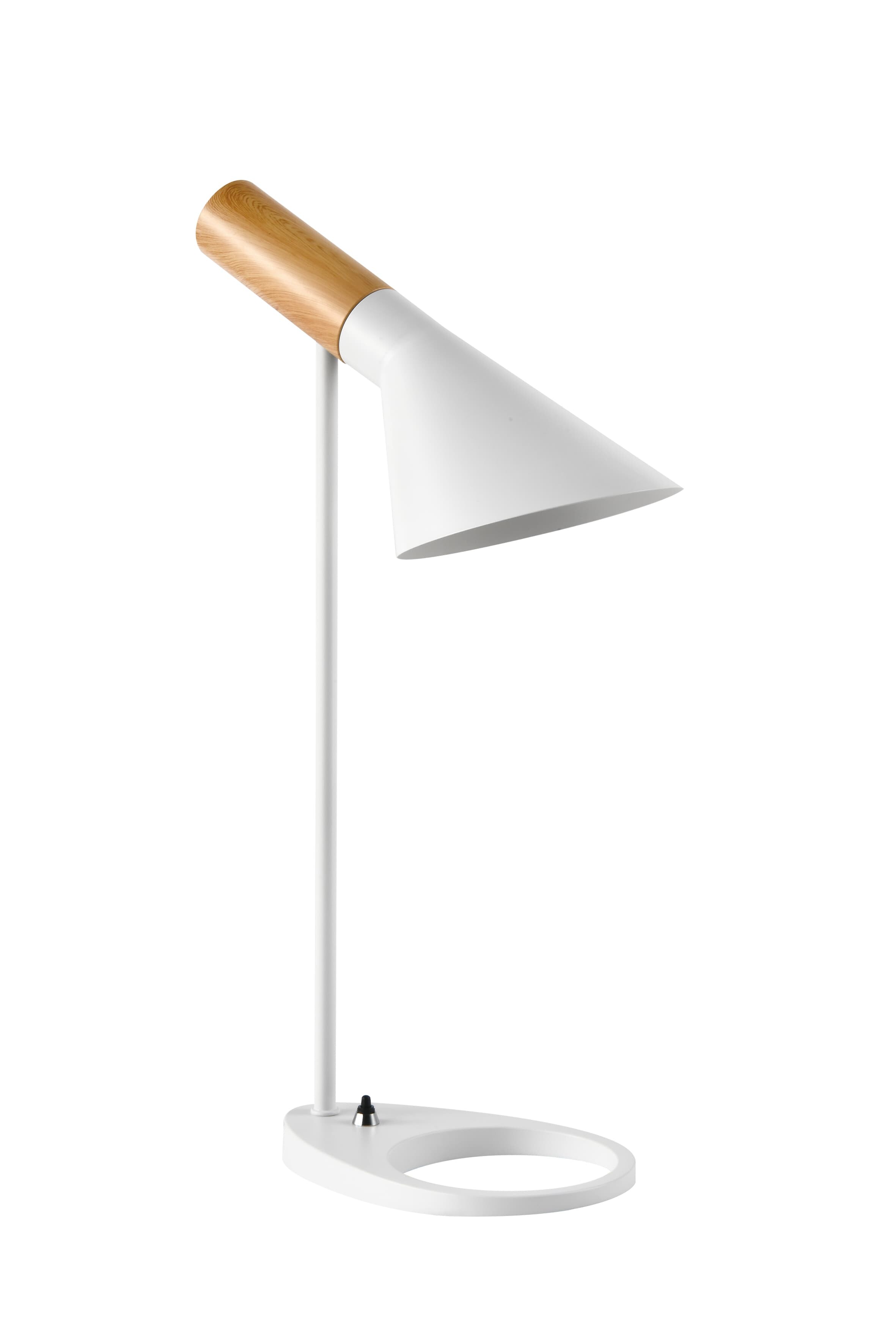 Лампа настольная белая, светлое дерево Turin V10477-1T